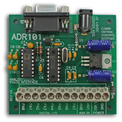 ADR101 RS232 Analog Digital Interface Module