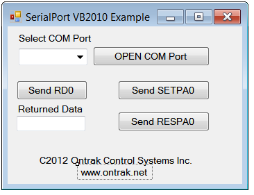 Serial Port programming Example