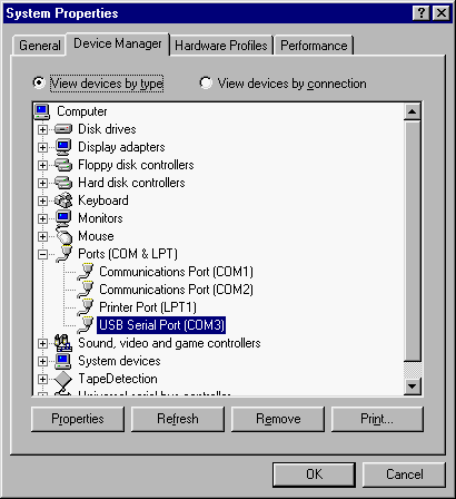 how to test rs232 port with hyperterminal